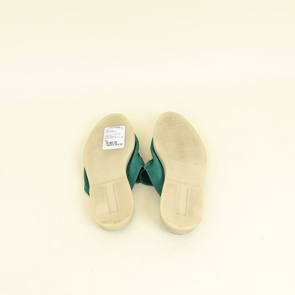 Loro Piana Jazz Club Babouche Charms Walk Loafer 38