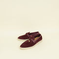 Loro Piana Wild Plum Suede And Alligator Skin Touch Summer Charms Walk Loafer 38