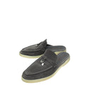 Loro Piana Grey Babouche Charms Walk Loafer 38