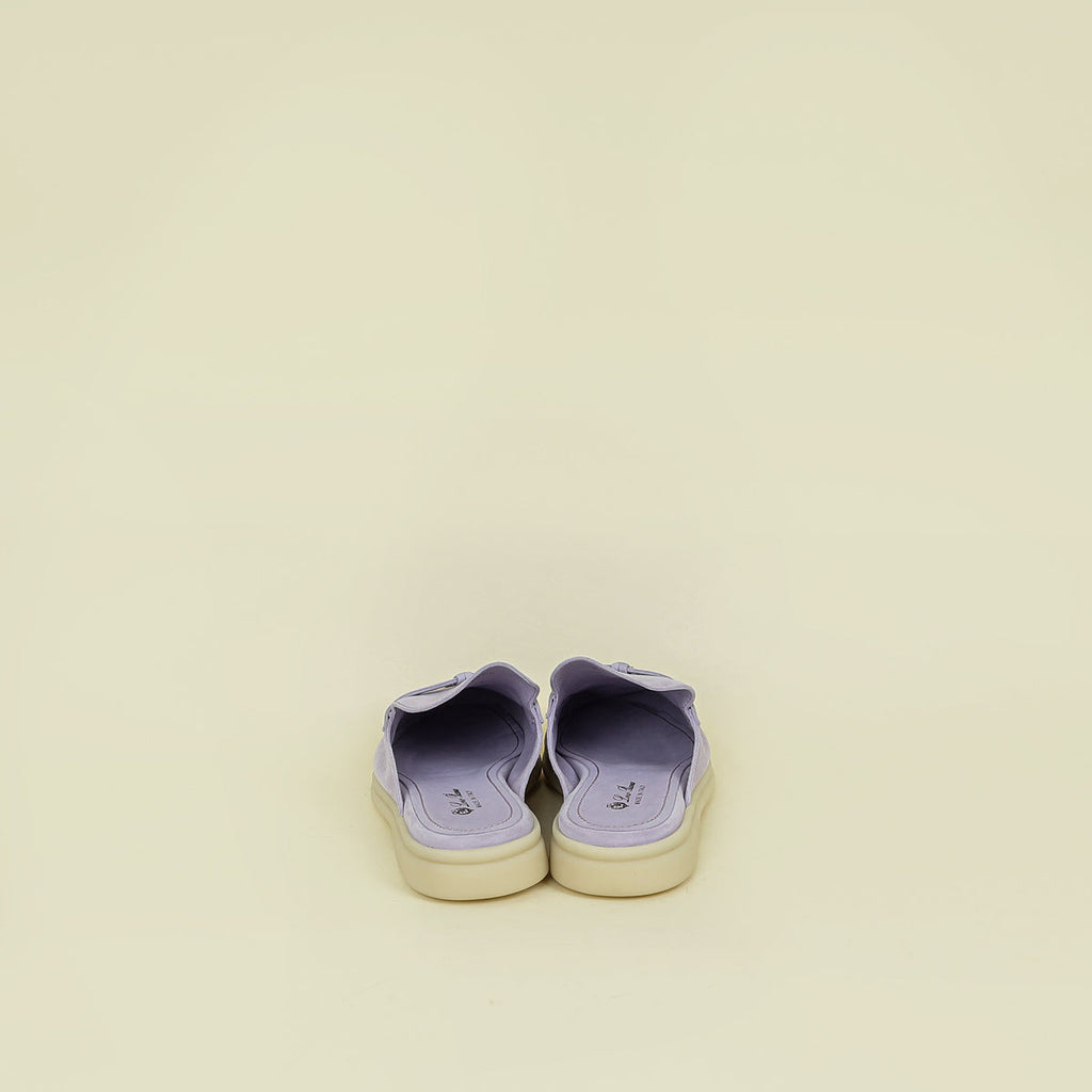 Loro Piana Lilac Babouche Charms Walk Loafers 38