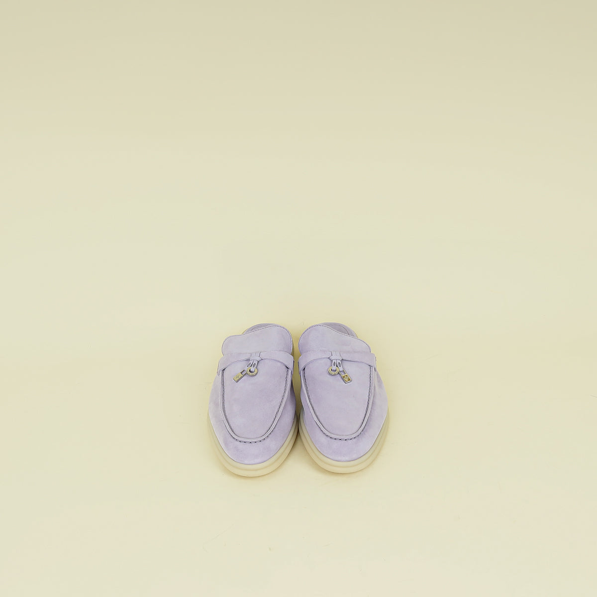 Loro Piana Lilac Babouche Charms Walk Loafers 38