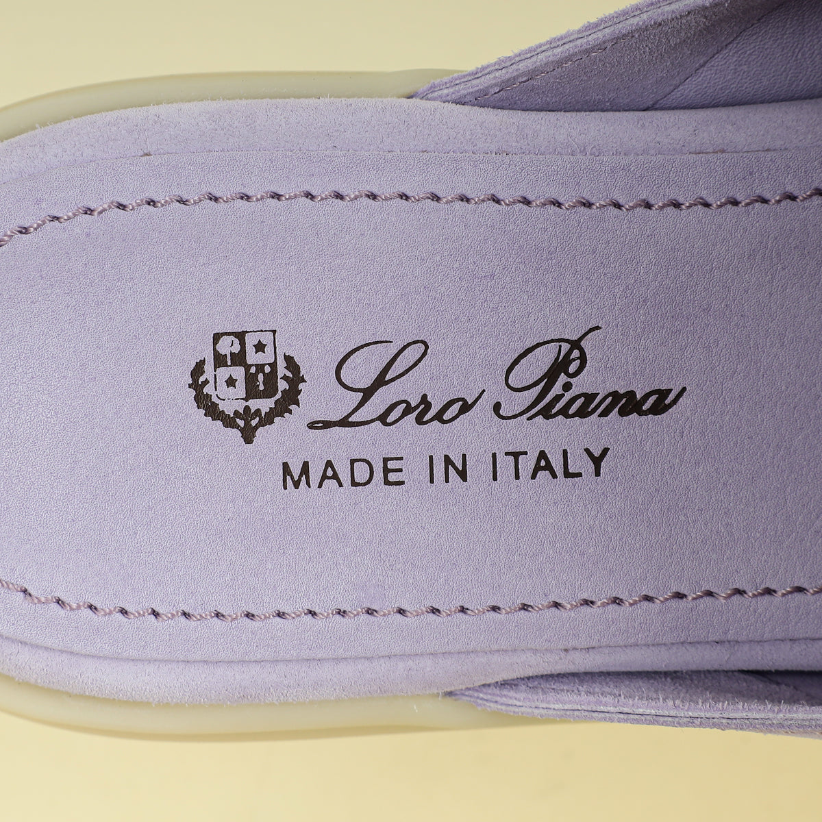 Loro Piana Lilac Babouche Charms Walk Loafers 38