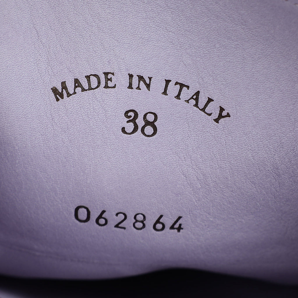 Loro Piana Lilac Babouche Charms Walk Loafers 38
