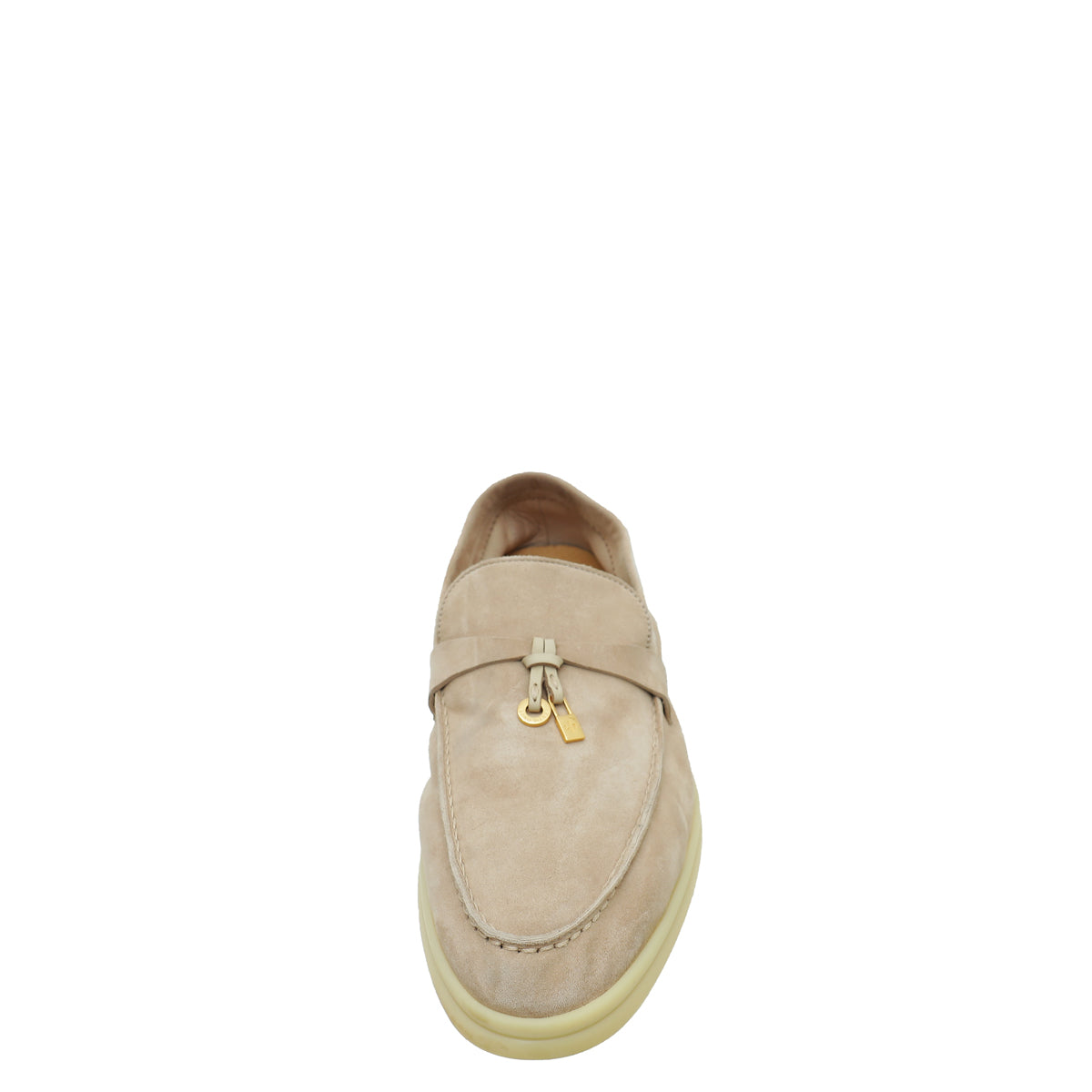 Loro Piana Sandstone Summer Charms Walk Loafers 39