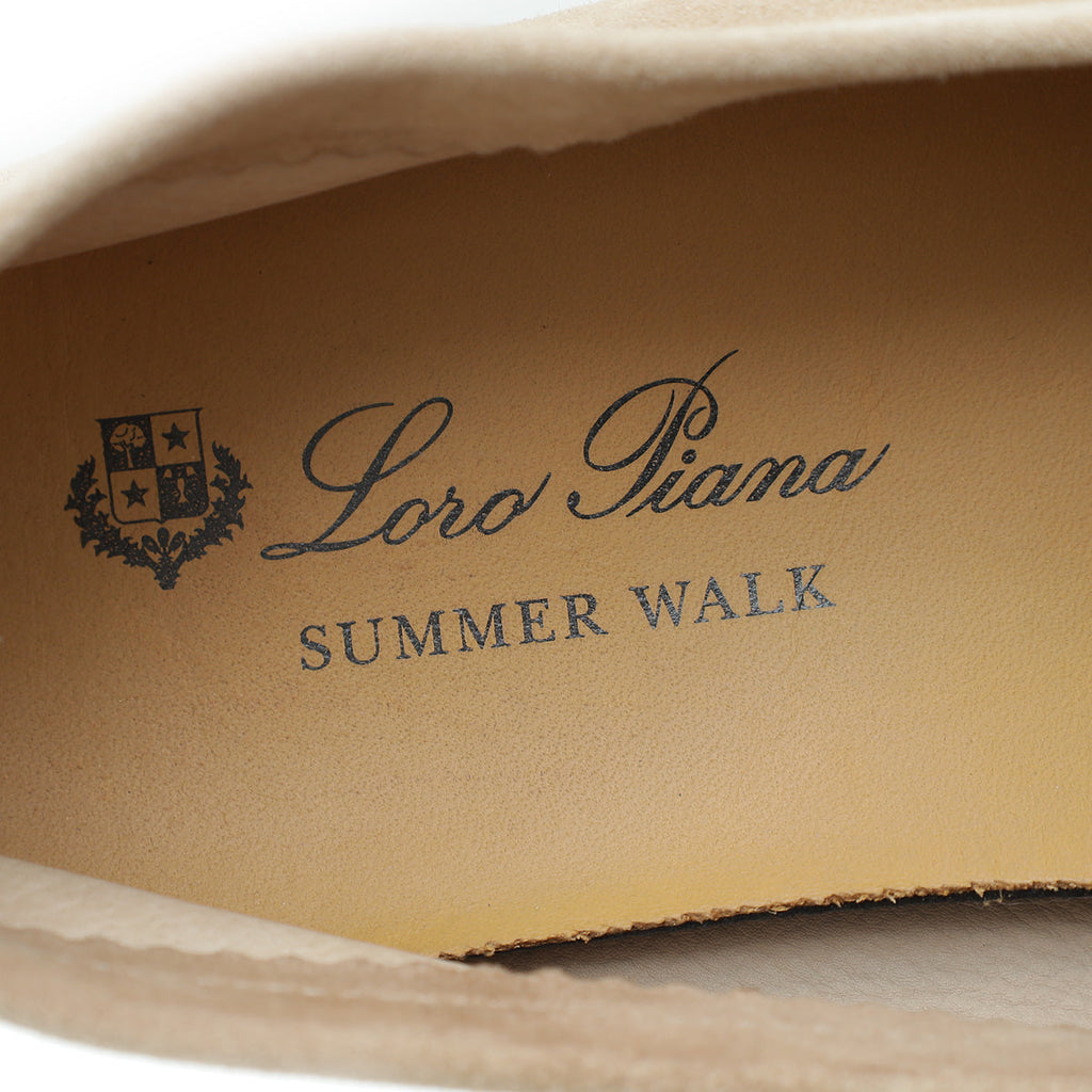Loro Piana Sandstone Summer Charms Walk Loafers 39
