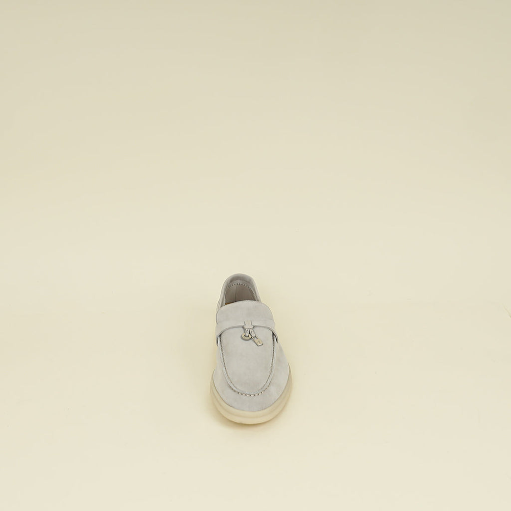 Loro Piana Pearl Powder Summer Charms Walk Loafer 40