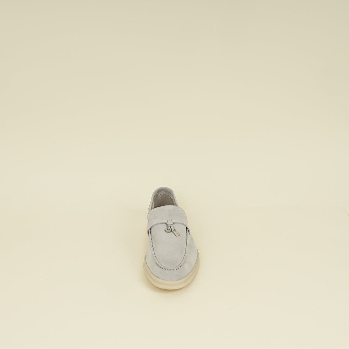 Loro Piana Pearl Powder Summer Charms Walk Loafer 40