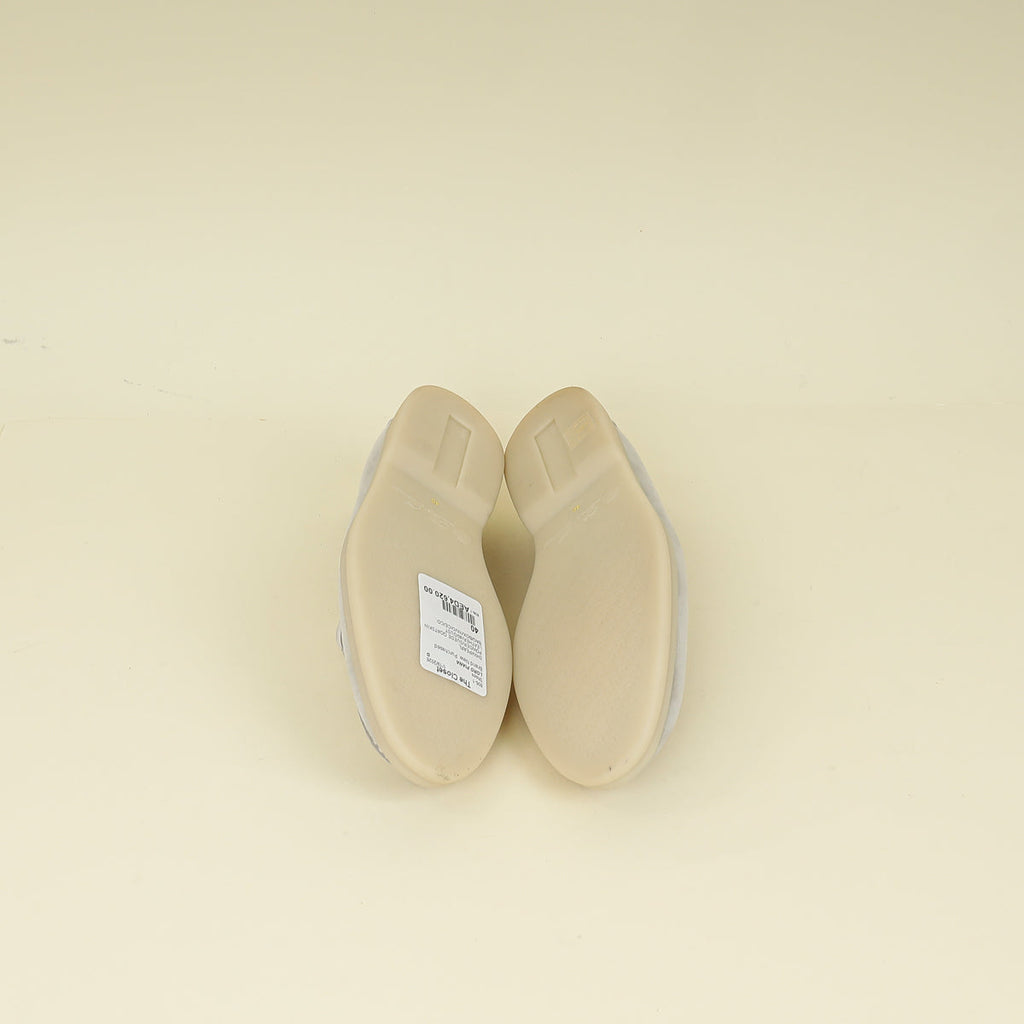Loro Piana Pearl Powder Summer Charms Walk Loafer 40