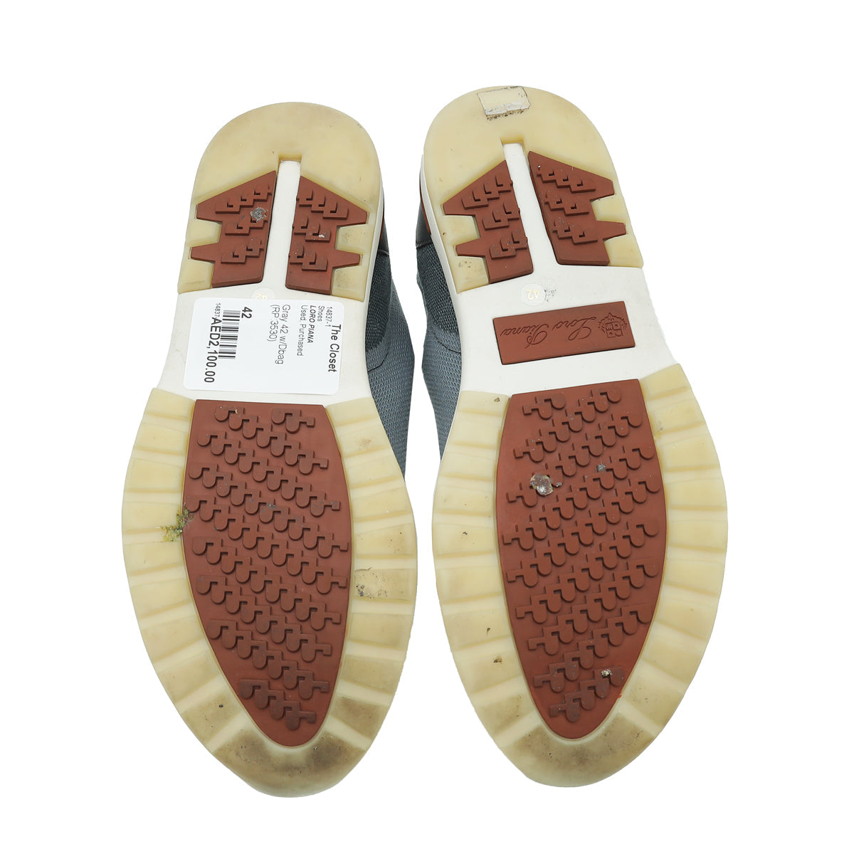 Loro Piana Gray 360 Lp Flexy Active Sneaker 42