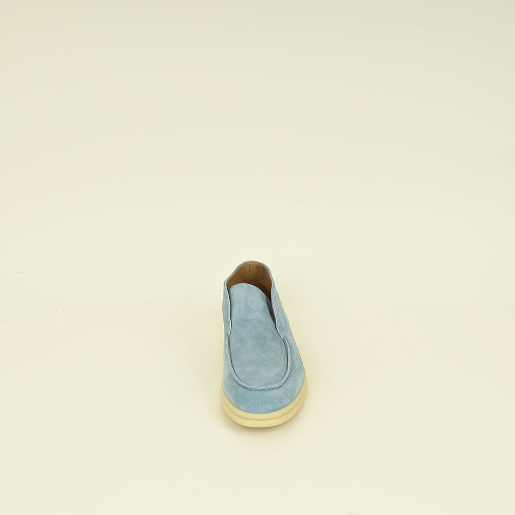 Loro Piana Blue Sapphire Open Walk Loafer 38