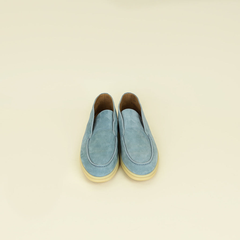 Loro Piana Blue Sapphire Open Walk Loafer 38