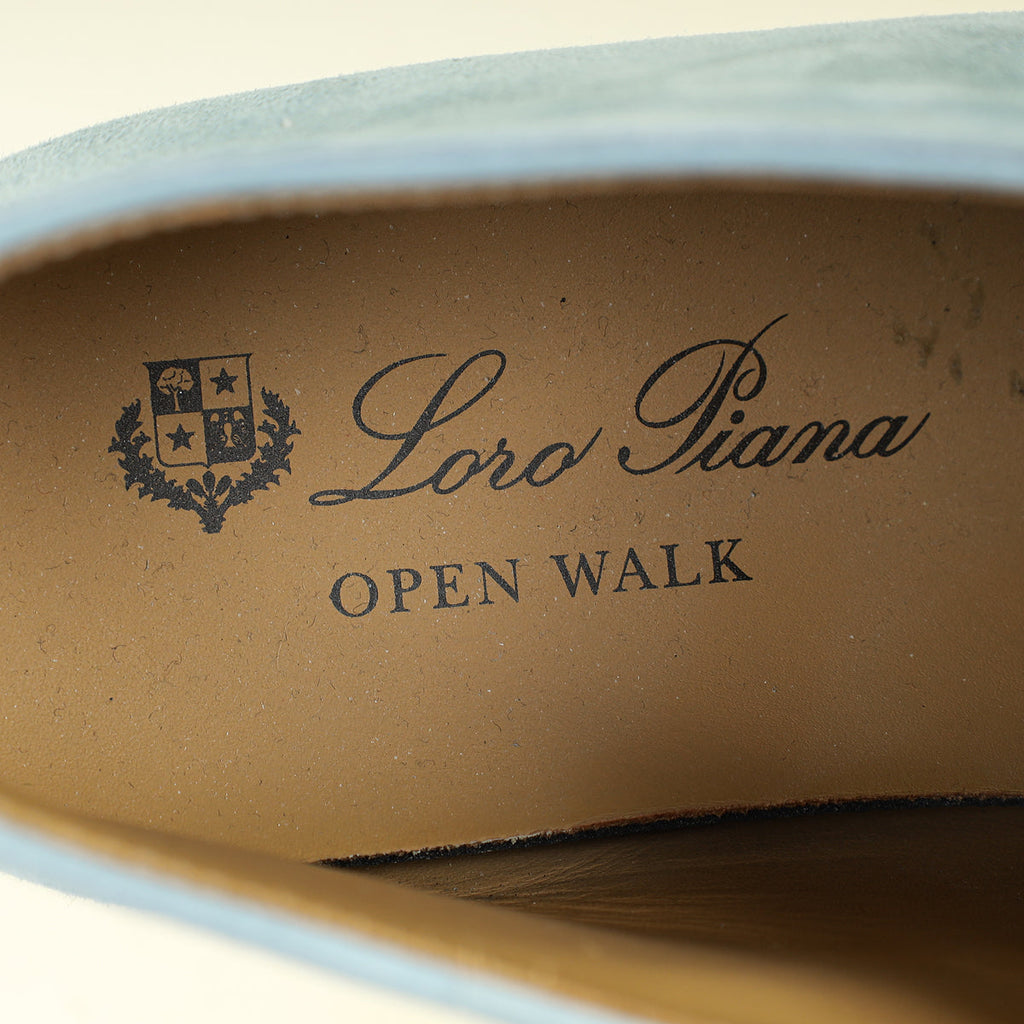 Loro Piana Blue Sapphire Open Walk Loafer 38