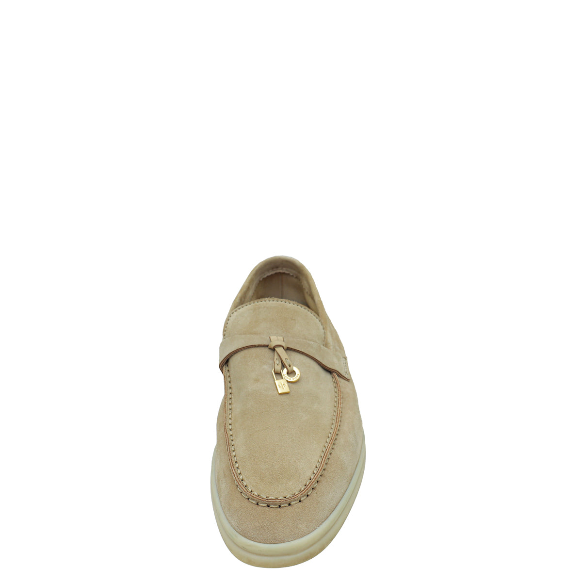 Loro Piana Desert Sand Summer Charm Walk Loafers 40