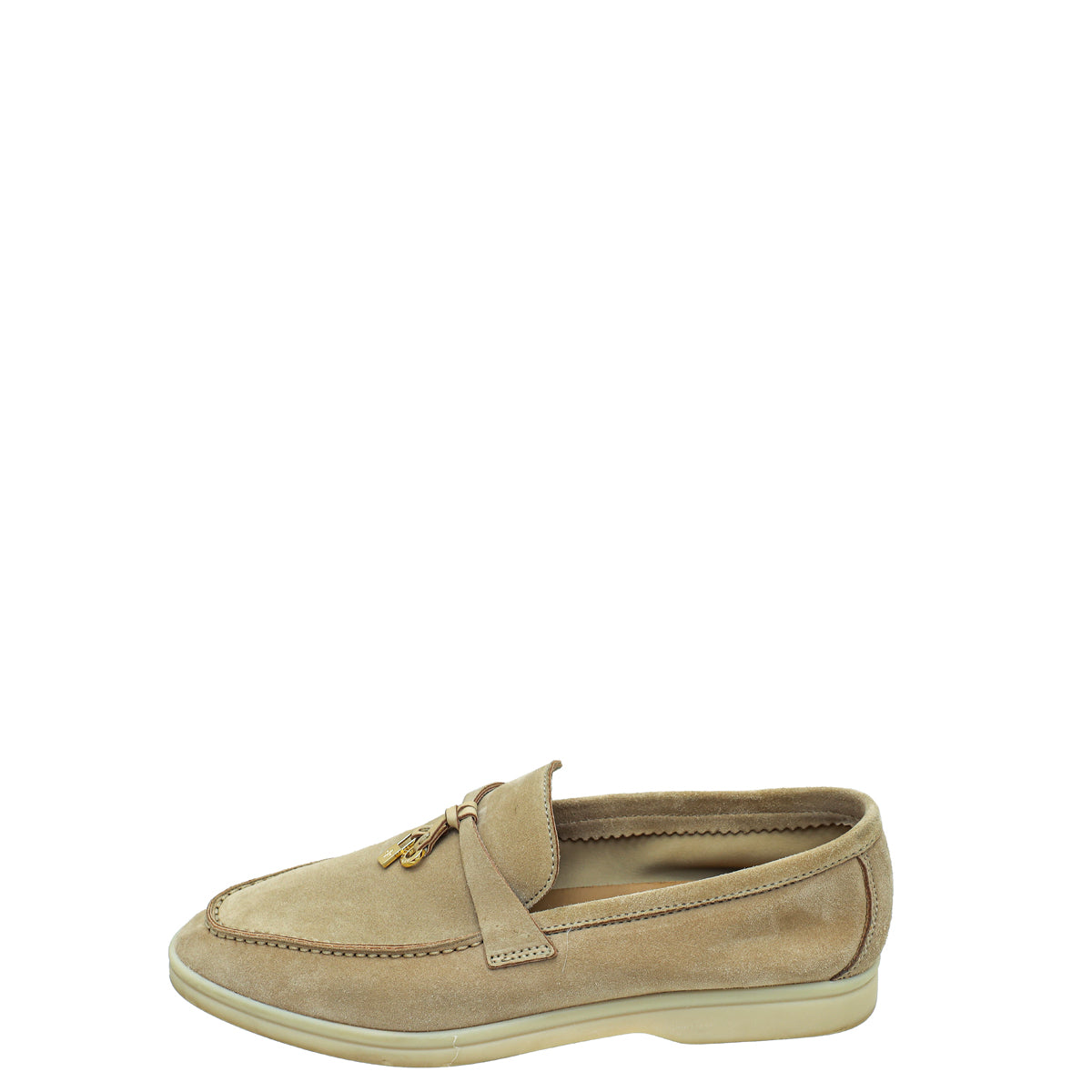 Loro Piana Desert Sand Summer Charm Walk Loafers 40