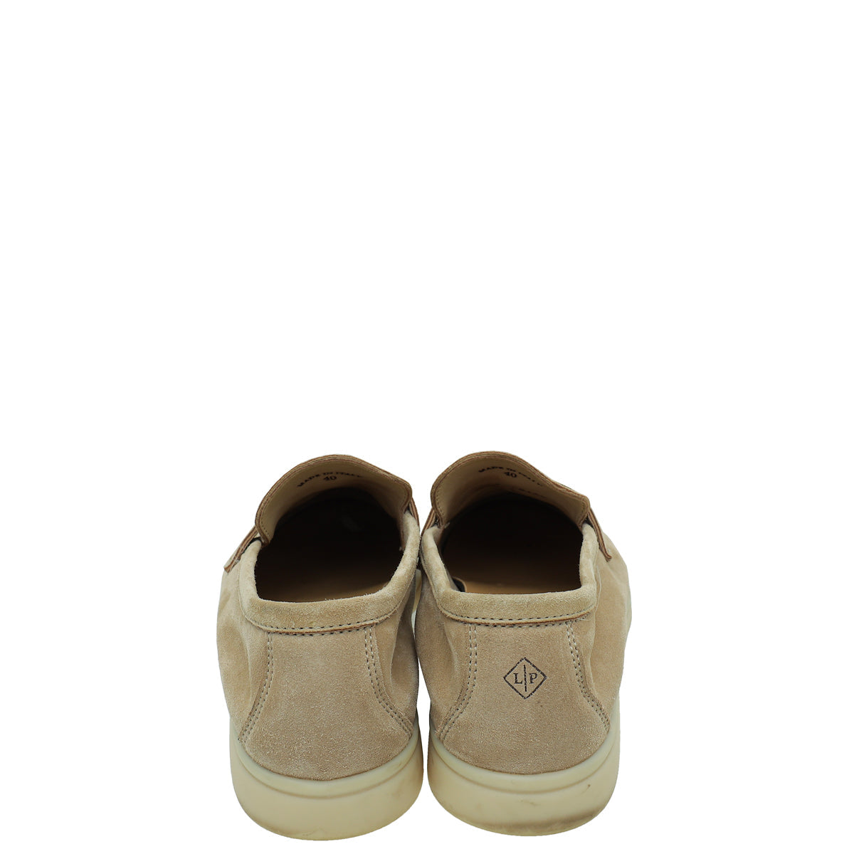 Loro Piana Desert Sand Summer Charm Walk Loafers 40