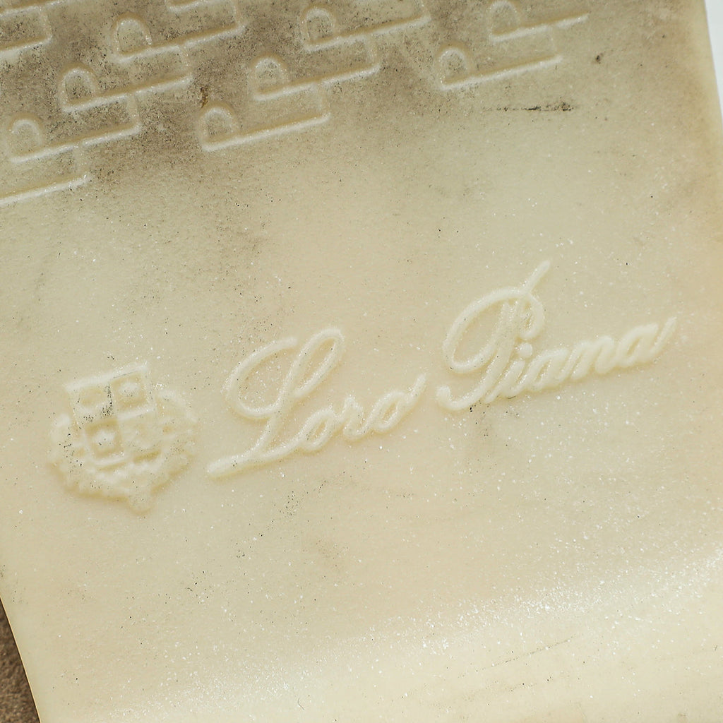 Loro Piana Desert Sand Summer Charm Walk Loafers 40
