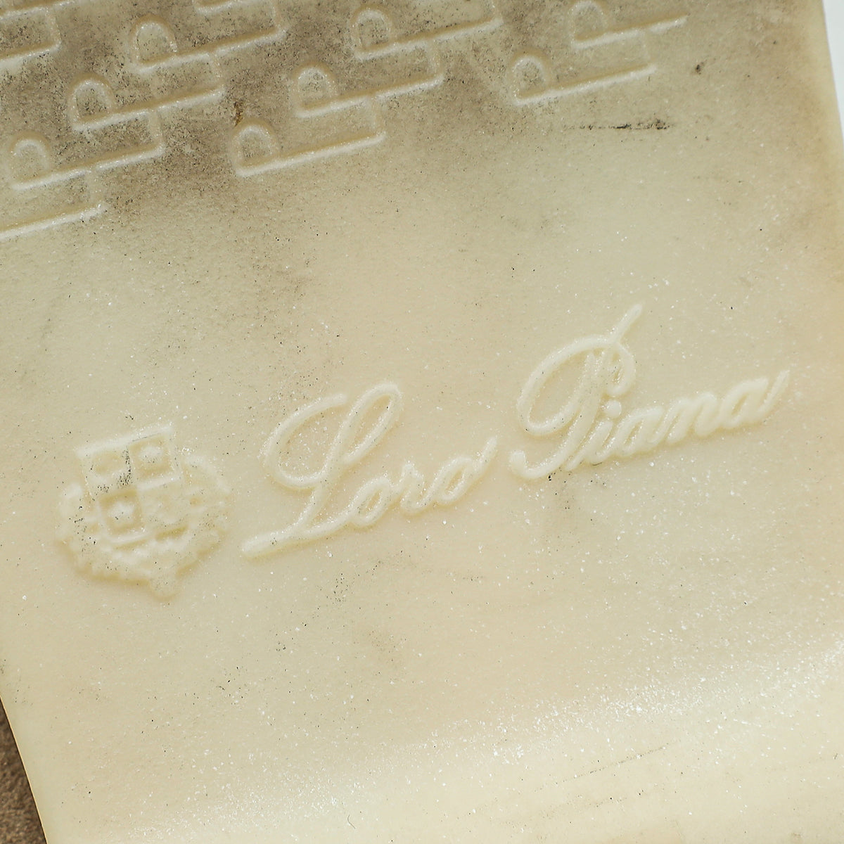 Loro Piana Desert Sand Summer Charm Walk Loafers 40