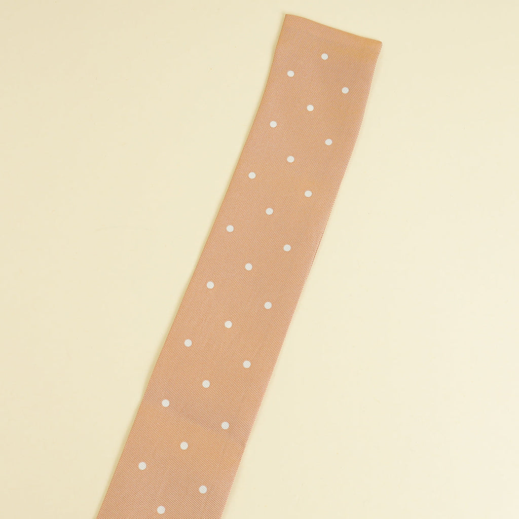 Loro Piana Bicolor Pois Tie Band Twilly