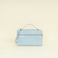 Loro Piana Blue Celadon Extra Pocket L27 Soft Shiny Alligator Bag