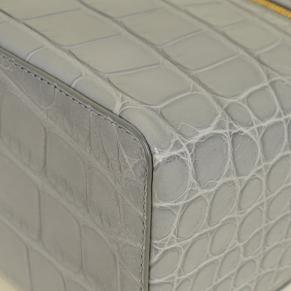 Loro Piana Eucalyptus Gray Extra Pocket L27 Soft Matte Alligator Bag