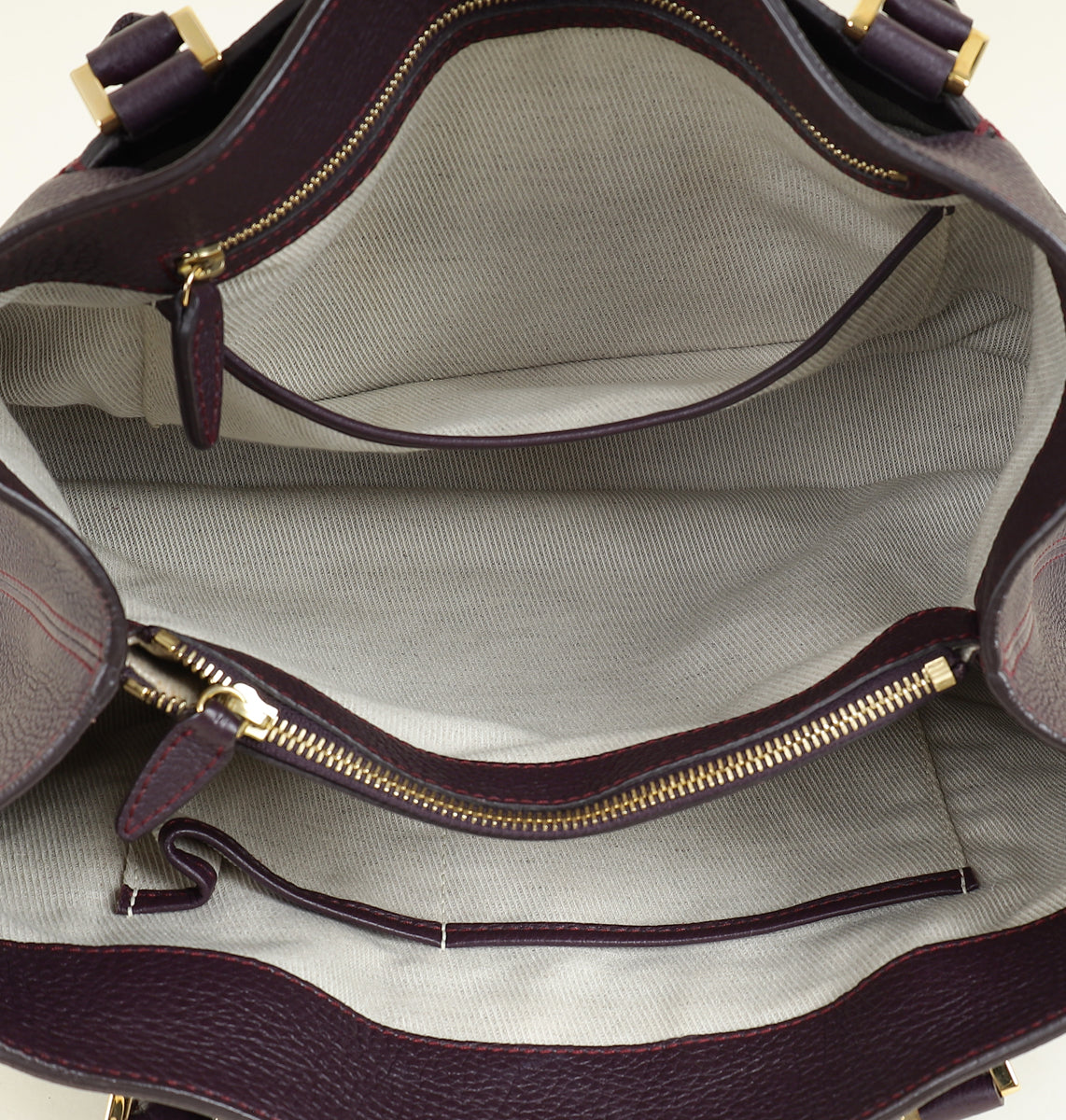 Loro Piana Dark Violet Bellevue Odessa Tote Bag