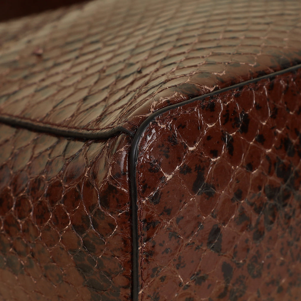 Loro Piana Sacher Glossy Python Extra L27 Bag