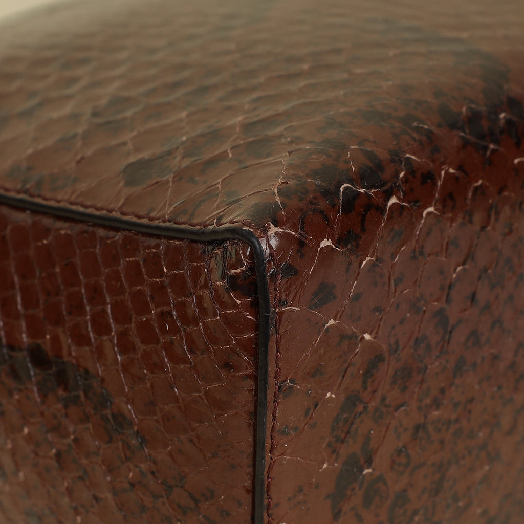 Loro Piana Sacher Glossy Python Extra L27 Bag
