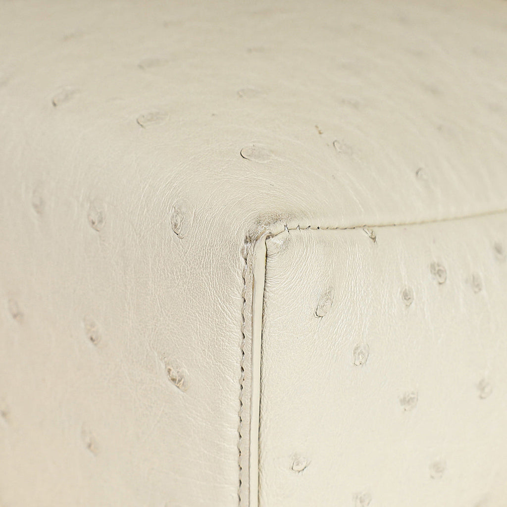 Loro Piana Whisper White Ostrich Extra L27 Bag
