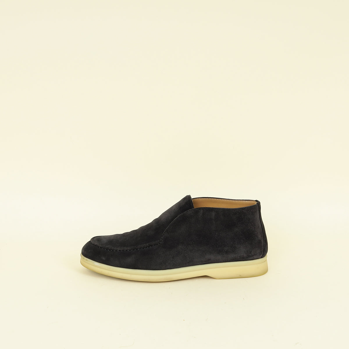Loro Piana Black Open Walk Ankle Boot 36.5