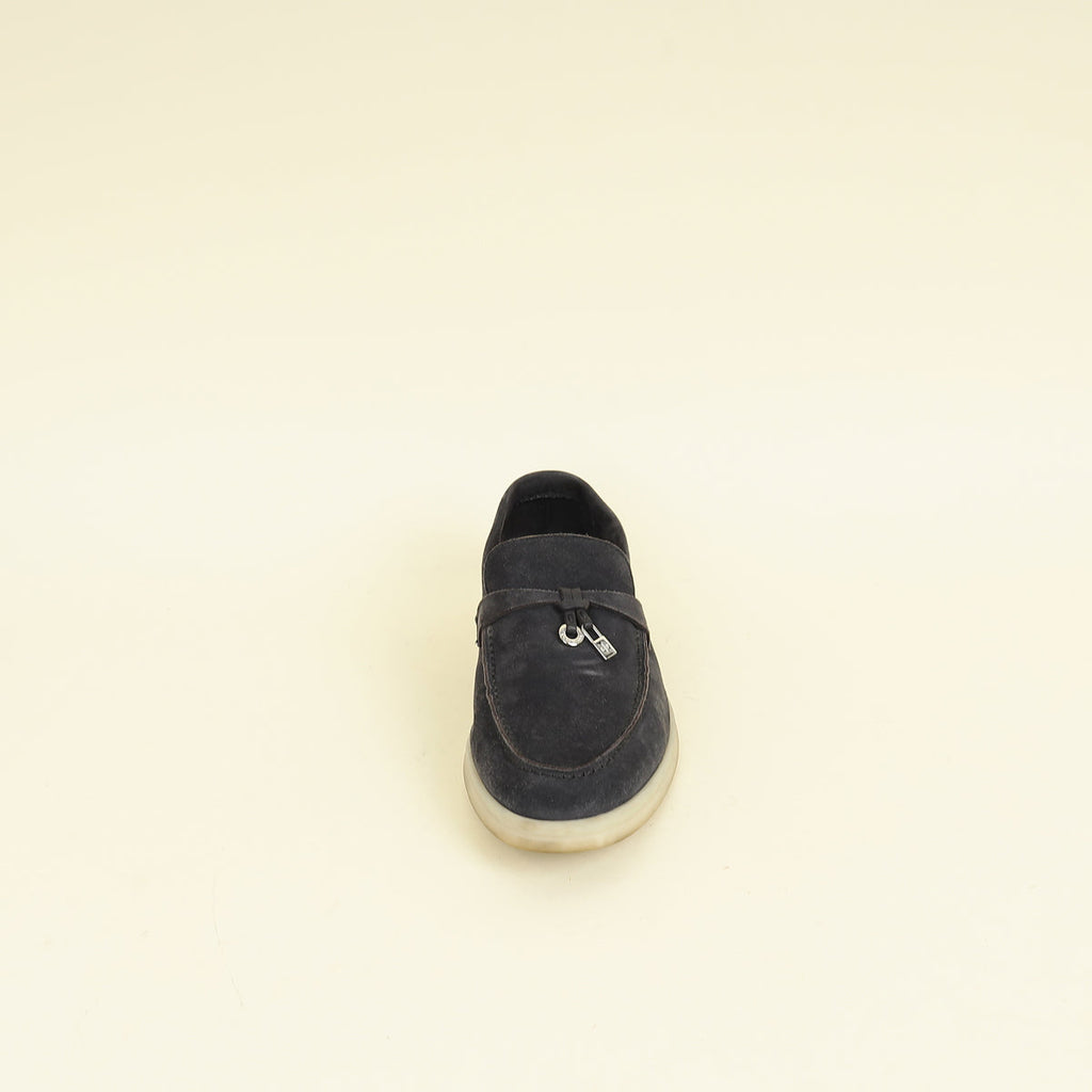 Loro Piana Caviar Summer Charms Walk Loafers 36
