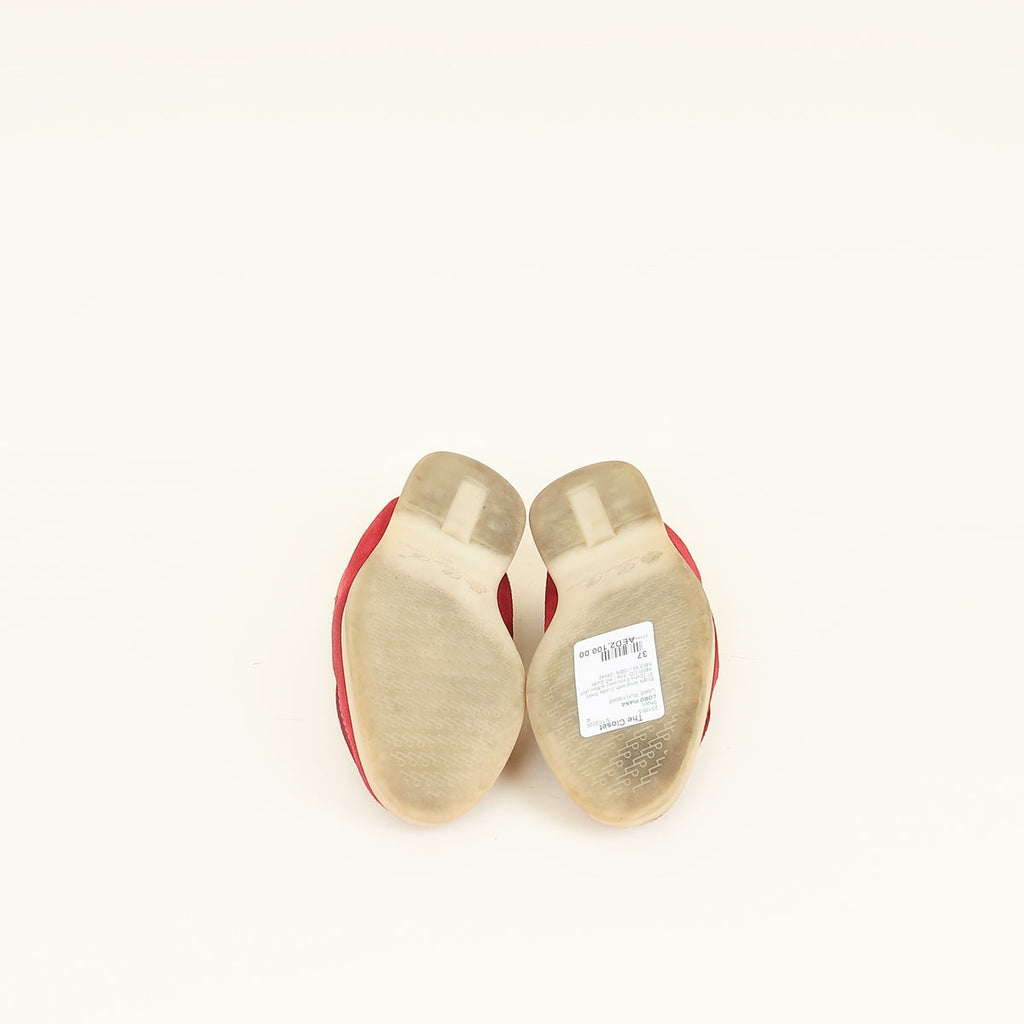 Loro Piana Bright Amaranth Summer Charms Walk Loafers 37