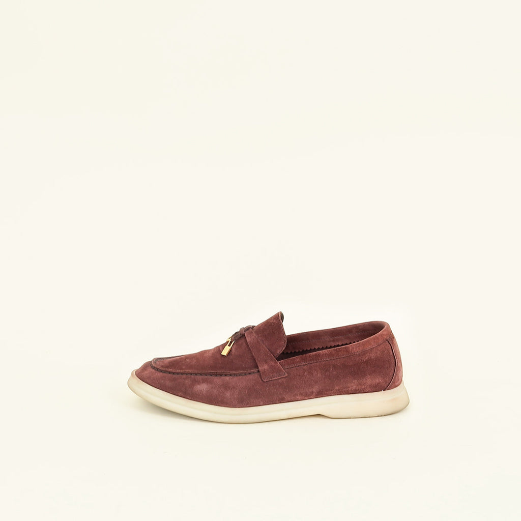 Loro Piana Wild Plume Summer Charm Walk Loafer 38.5