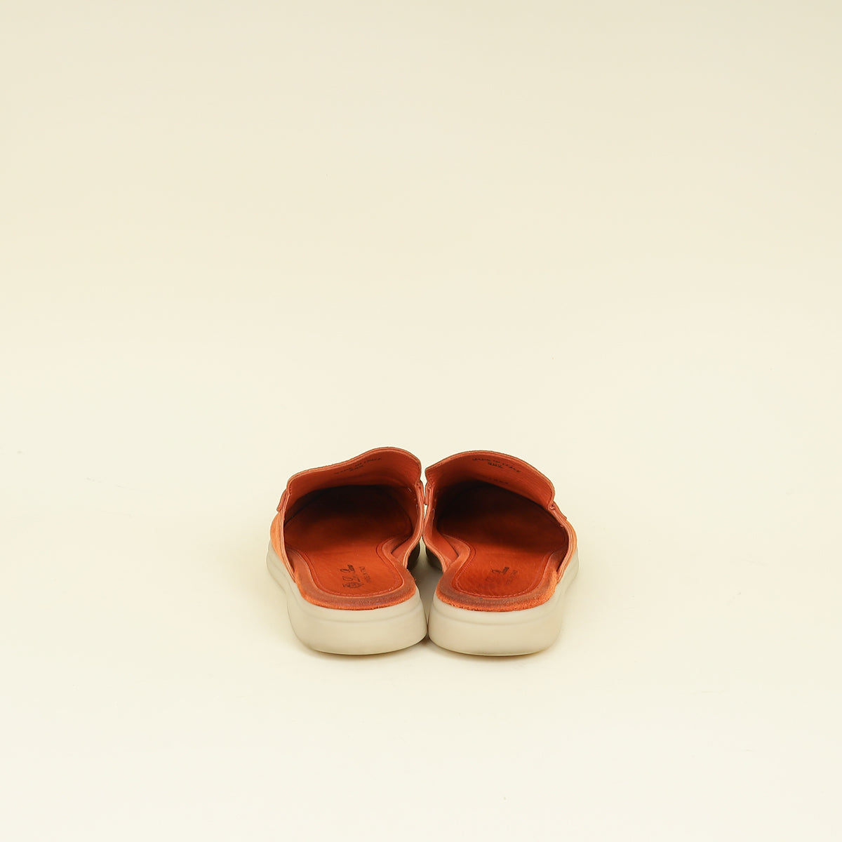 Loro Piana Orange Babouche Charms Walk Loafer 38.5