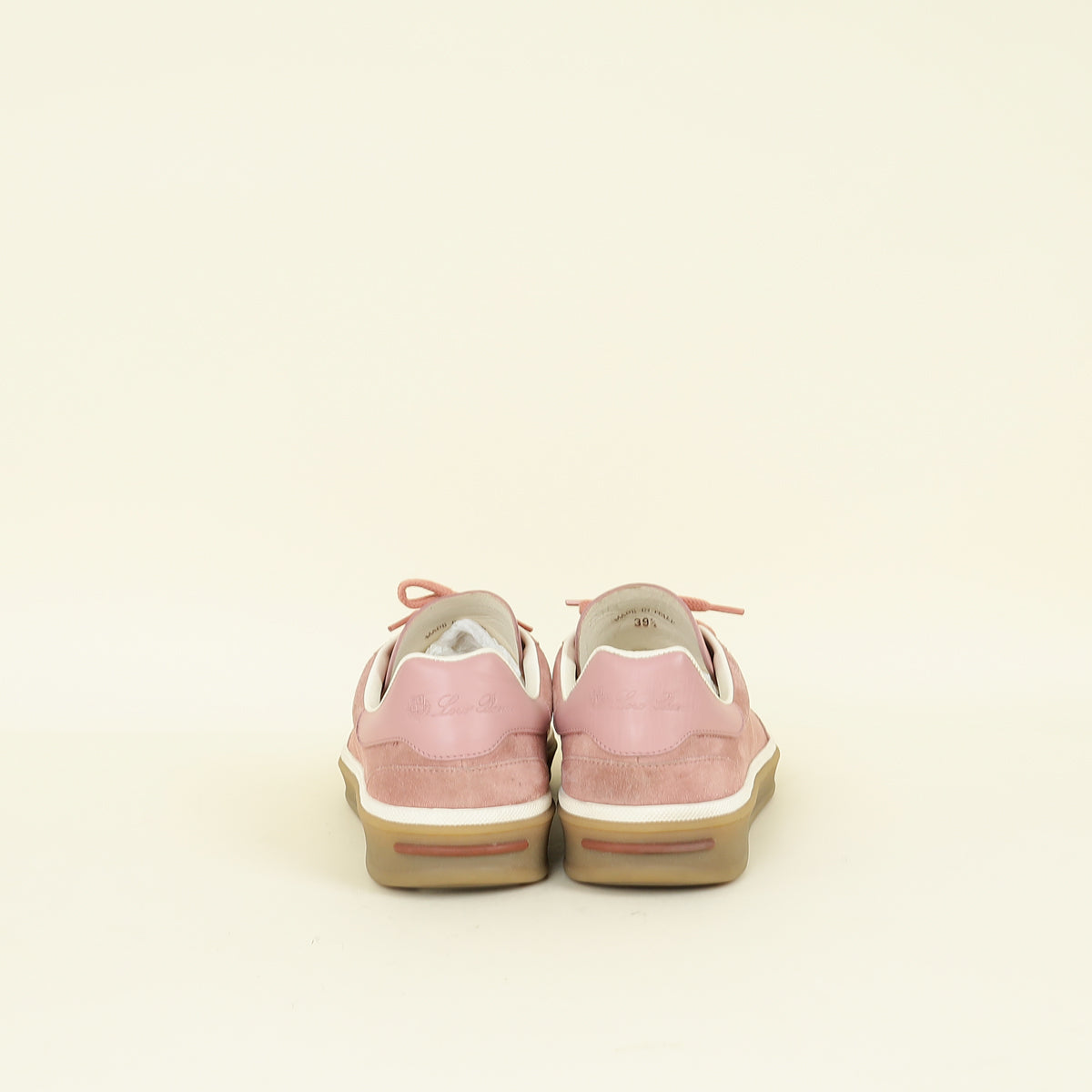 Loro Piana Summer Pink Tennis Walk Sneaker 39.5