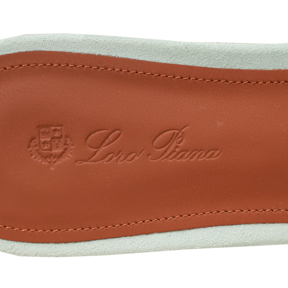 Loro Piana Light Grey Summer Charm Flat Sandal 39