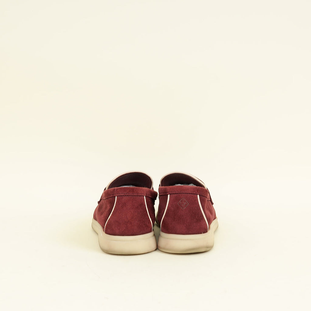 Loro Piana Azuki Bean Summer Charms Walk Loafers 39