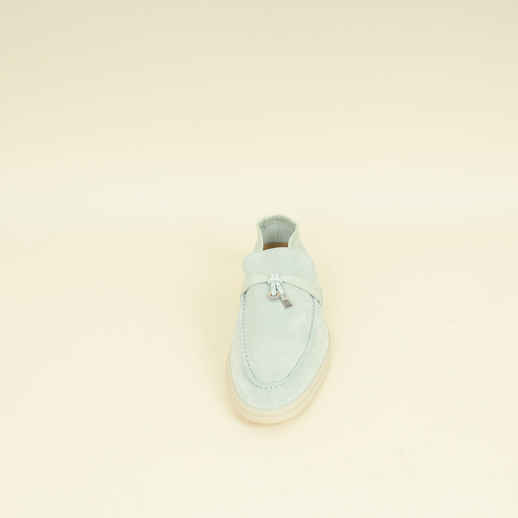 Loro Piana Pale Leaf Summer Charms Walk Loafer 39