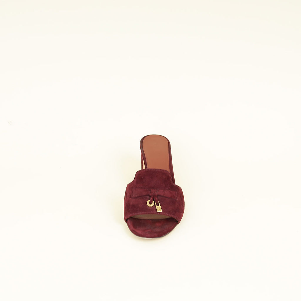 Loro Piana Bright Amarant Summer Charms Sandals 39