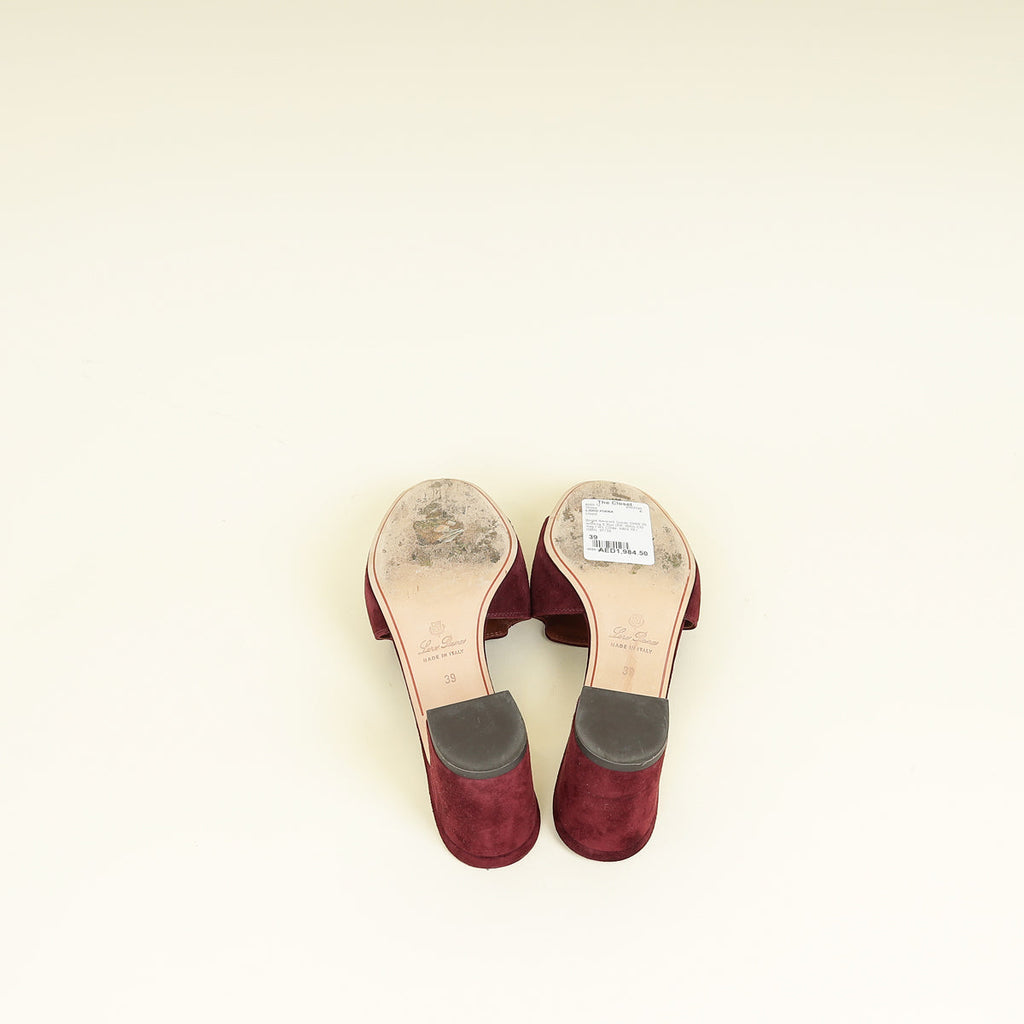 Loro Piana Bright Amarant Summer Charms Sandals 39