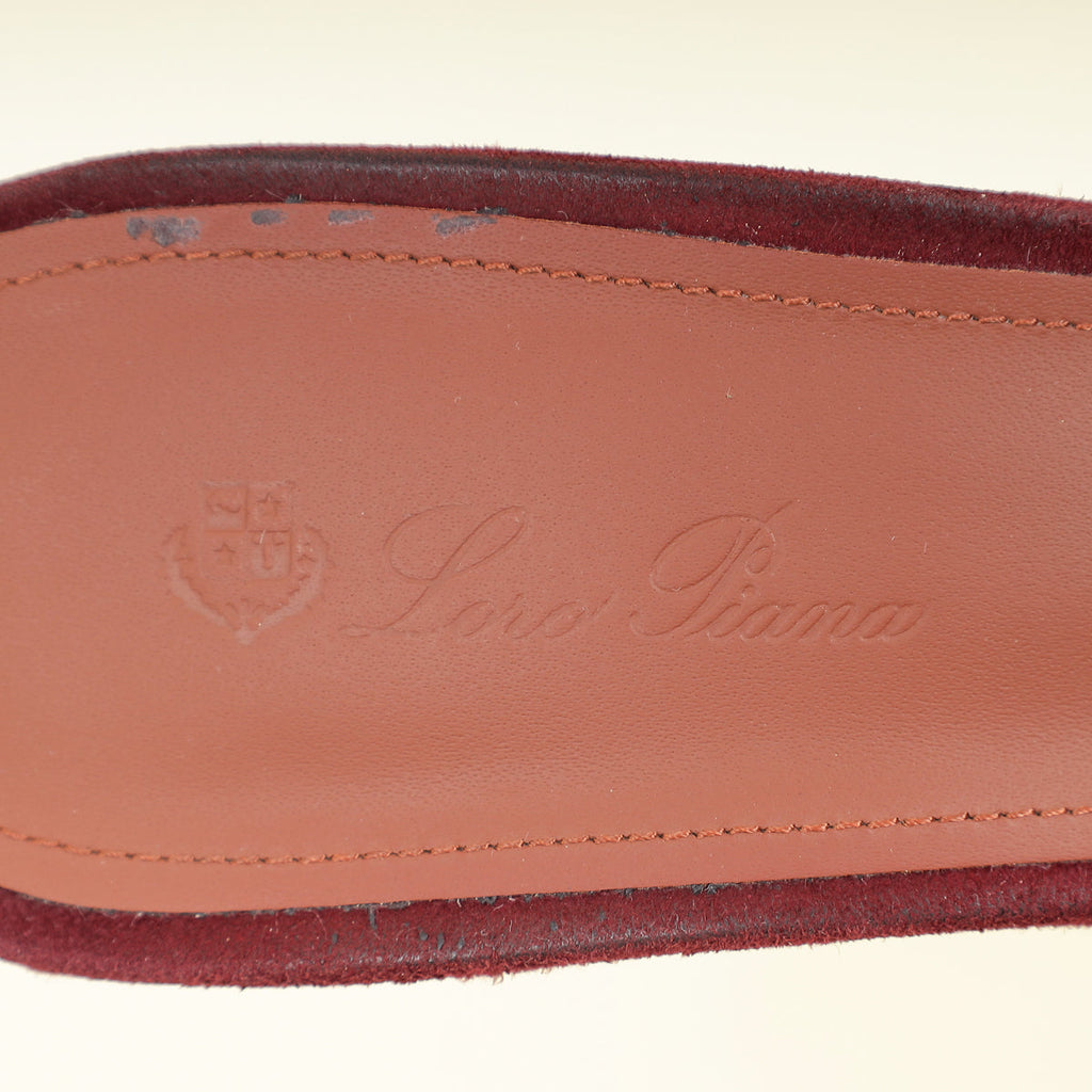 Loro Piana Bright Amarant Summer Charms Sandals 39