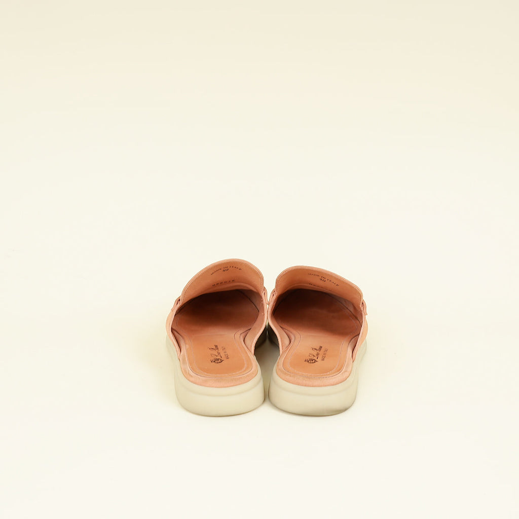 Loro Piana Himalayan Salt Summer Charms Walk Babouche Loafer 40