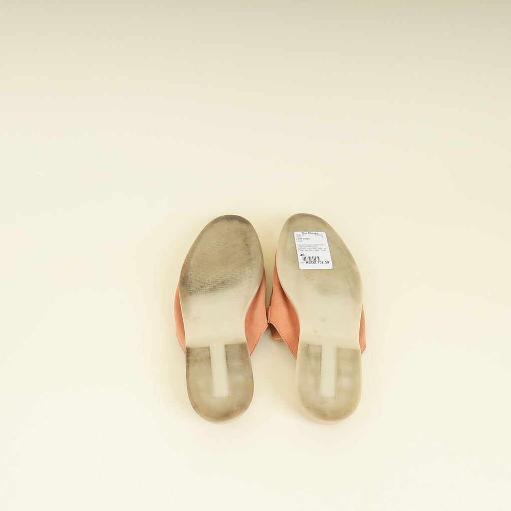 Loro Piana Himalayan Salt Summer Charms Walk Babouche Loafer 40