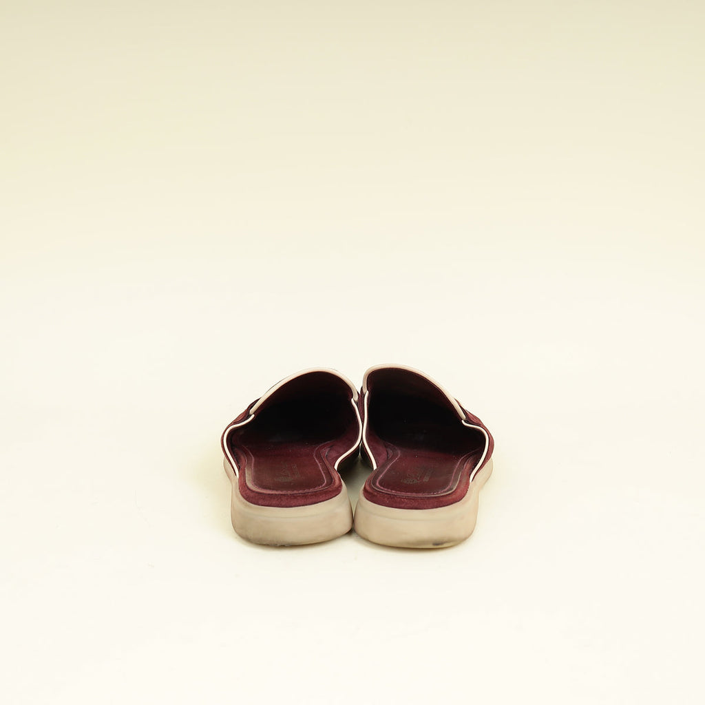 Loro Piana Azuki Bean Babouche Charms Walk Loafer 40