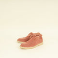Loro Piana Soebet Pink Open Walk Ankle Boot w/Beaver Fur 40