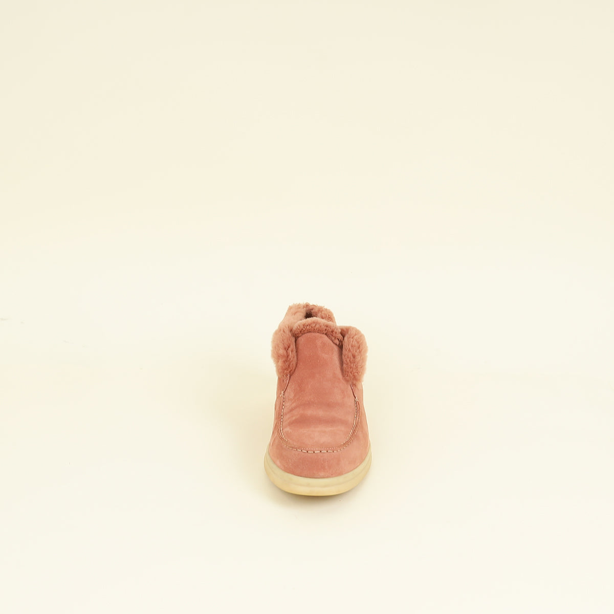 Loro Piana Soebet Pink Open Walk Ankle Boot w/Beaver Fur 40