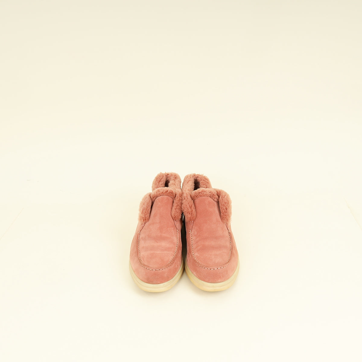 Loro Piana Soebet Pink Open Walk Ankle Boot w/Beaver Fur 40