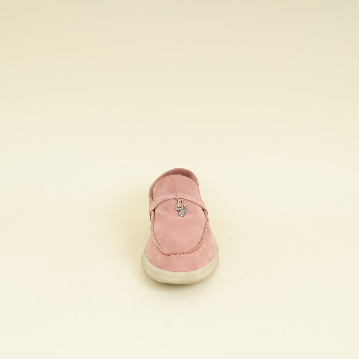 Loro Piana Sorbet Pink Summer Charms Walk Loafer 41.5