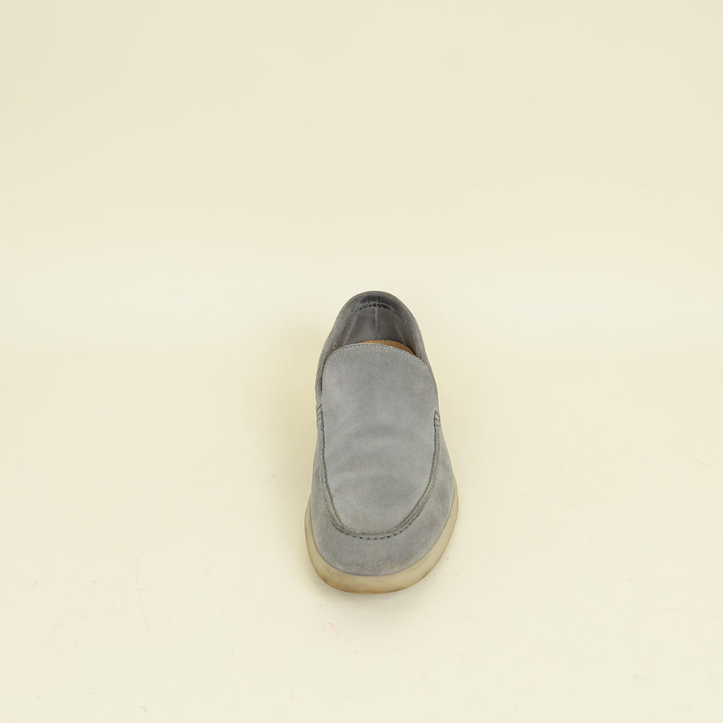 Loro Piana Gull Gray Summer Walk Loafer 41.5