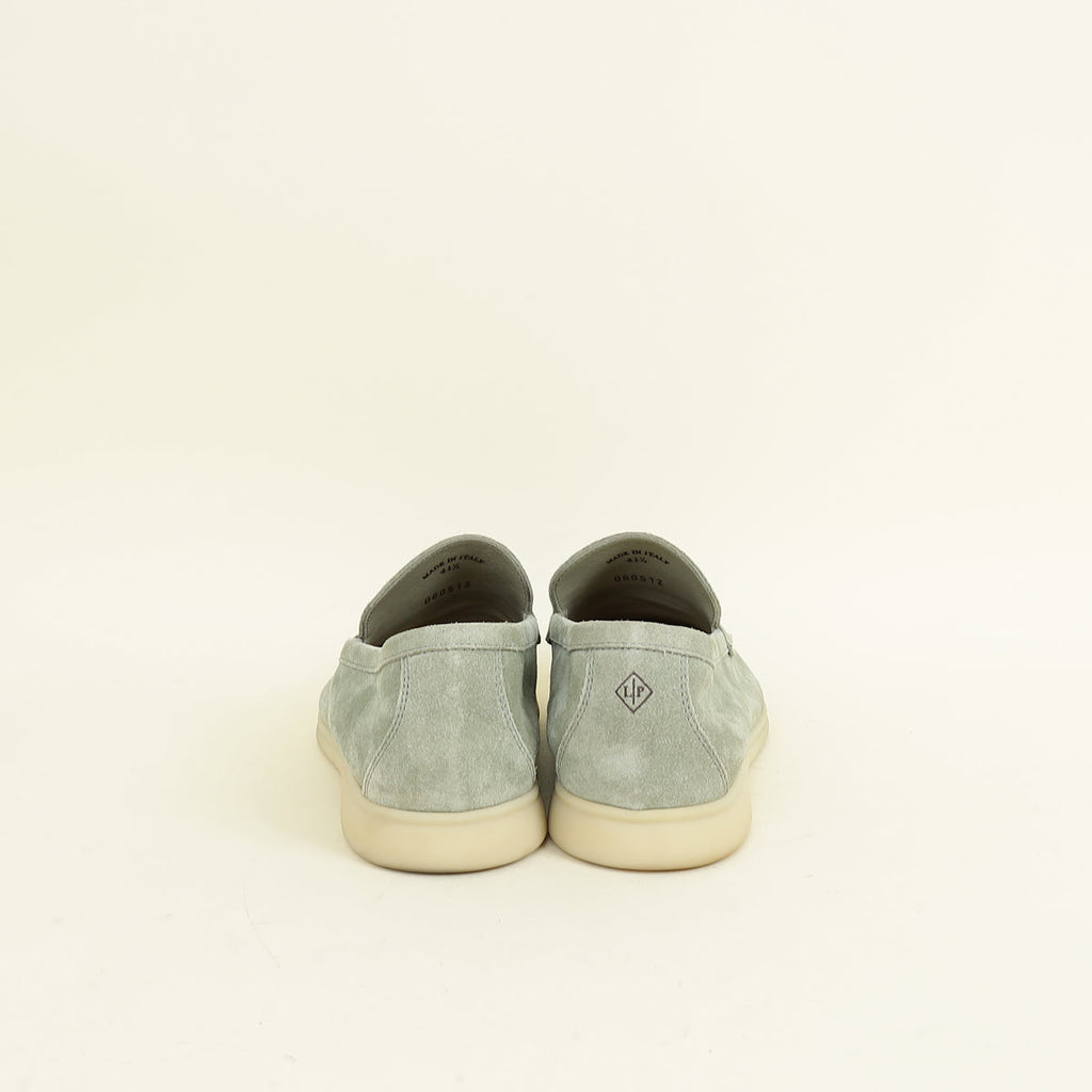 Loro Piana Shamrock Summer Walk Suede Loafer 41.5