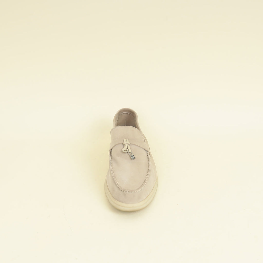 Loro Piana Pearl Powder Summer Charms Walk Loafer 42